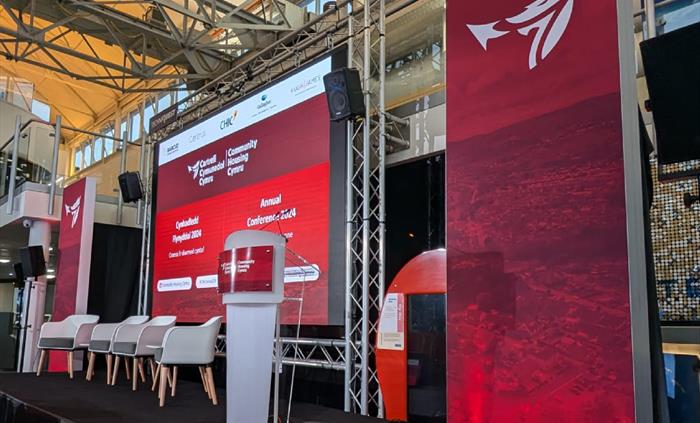 An Image of a business conference setup at Techniquest in Cardiff Bay